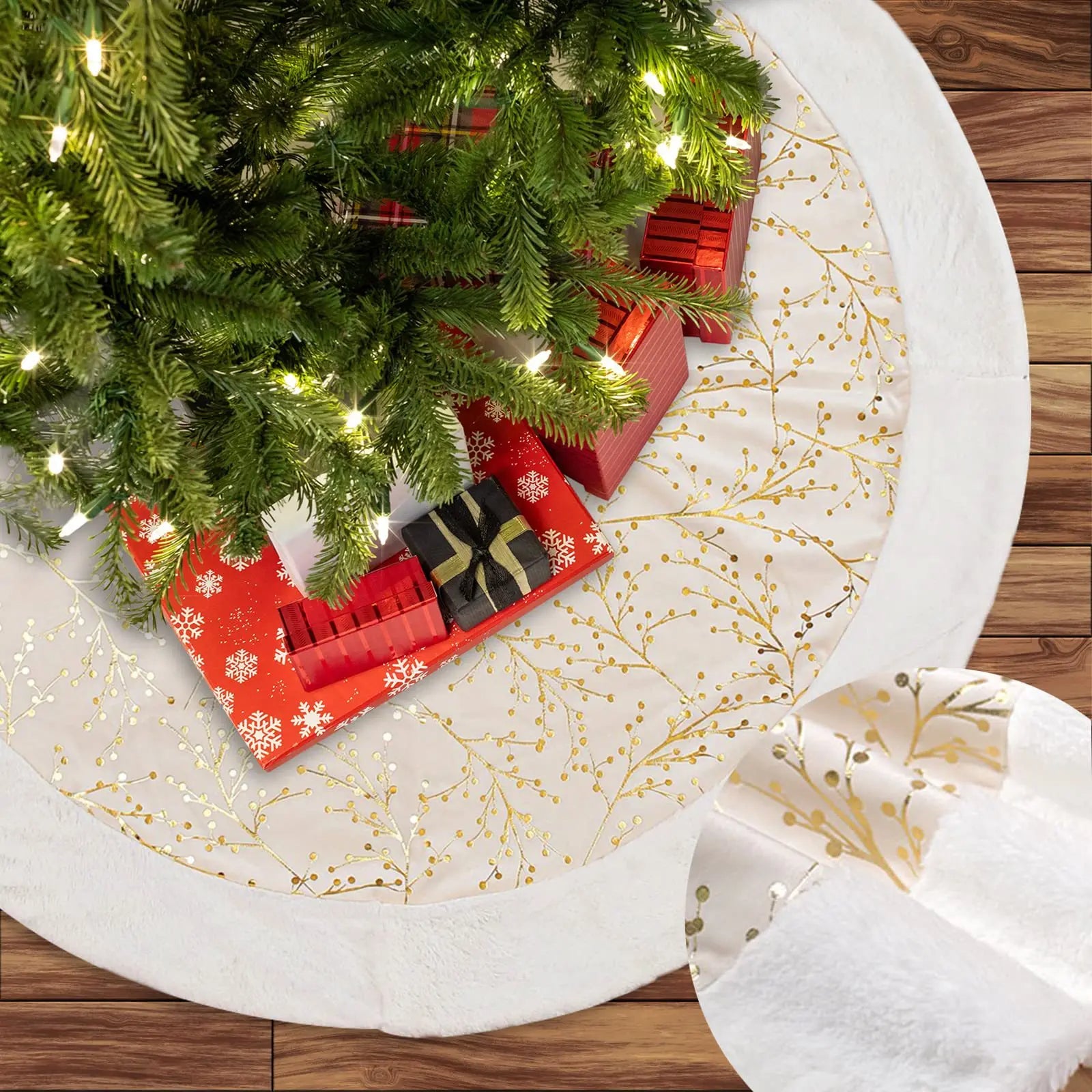 Falda elegante de árbol de Navidad